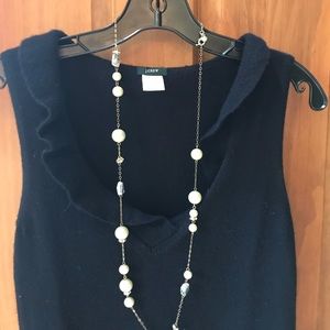 J Crew Pearl and Crystal Necklace
